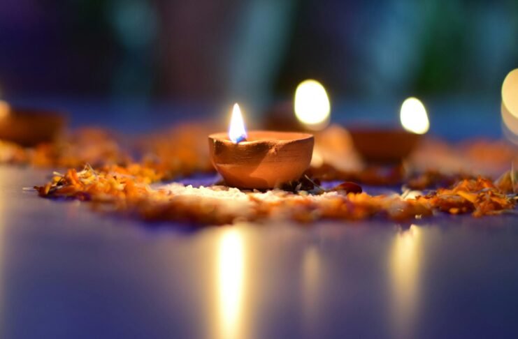 brown scented candle